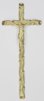 K25P3 P. Krzyż drzewko złoty jasny 48x20cm.
