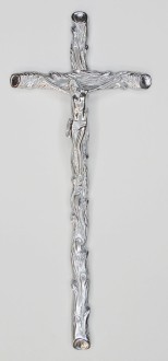K25P3 S. Krzyż srebrny gałązka 48x20cm. 