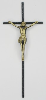 K27 CZC. Krzyż zdsobiony czarny 48x21cm.