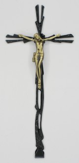 K32 CZC.  krzyż czarny nakładany 44x20cm. 