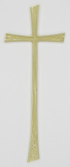 K24 P. Krzyż złoty bez Jezusa nagrobny 38x15cm. 