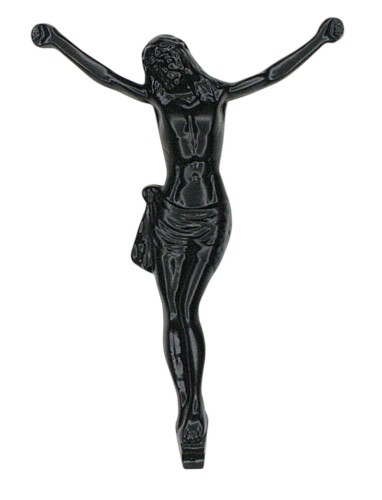 Pasyjka Chrystus na krzyż, pasyjka na kapliczkę, Chrystus na pomnik, Chrystus ozdoba nagrobna czarny