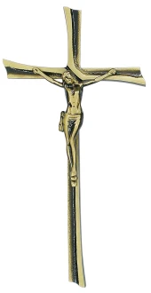K8P3 ZC. Krzyż nagrobny z Chrystusem 38x19cm.