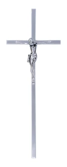 K51P3 S.  Krzyż srebrny prosty chrom 51x19cm. 