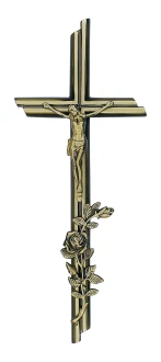 K34P3D1 ZC.   Krzyż masywny nagrobny duży 53x21cm. 