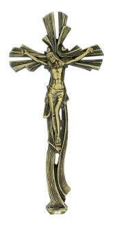 K28P1 ZC. Krzyż zdobiony nagrobny 50x23cm.