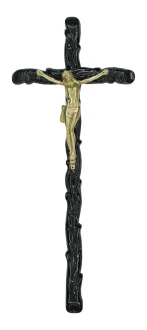 K25P3 CP. Krzyż gałązka czarny 48x20cm. 