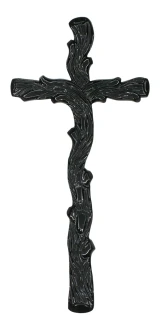 K26 C. Krzyż gałązka czarny 38x18cm.