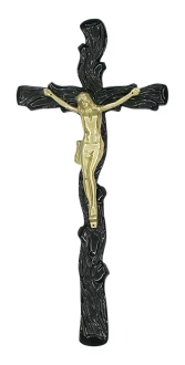 K26P3 CP. Krzyż gałązka pomnik ozdoba 38x18cm.