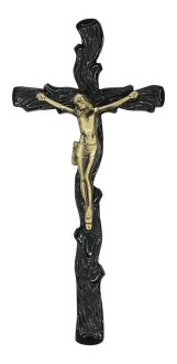 K26P3 CZC. Krzyż gałązka nagrobny 38x18cm.