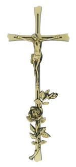 K16P3D1 ZC. Krzyż z frezem paskiem nagrobny 45x18cm.