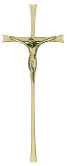 K10P4 ZC. Krzyżyk klasyczny mosiężny 36x14cm. 
